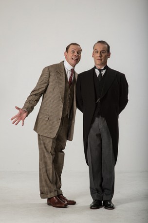 Robert Webb as Bertie Wooster and Jason Thorpe as Jeeves. Photos: Hugo Glendinnig