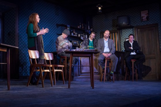 l to r. Lucianne McEvoy, Darragh Kelly, Brian Gleeson, Frank McCuster, Gary Lydon. Photo. Drew Farrell